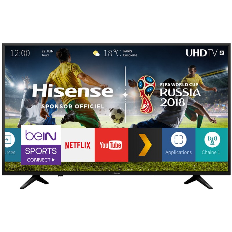 Télévision Hisense LED 55 Pouces Smart TV 4K Ultra HD 